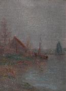 Morning fog over the River Schelde unknow artist